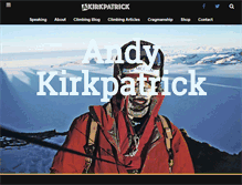 Tablet Screenshot of andy-kirkpatrick.com